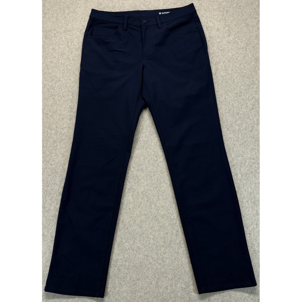 G/Fore Mens Golf Chino Pants Blue Flat Front Straight Leg 5-Pocket Outdoor 32/32